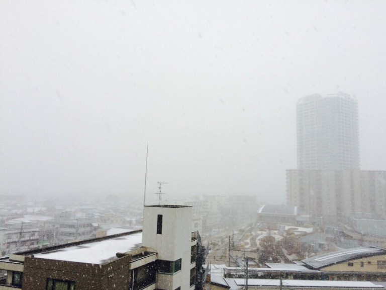 摂津市の景色1 雪