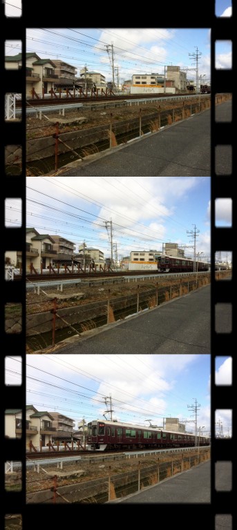 阪急電車　連写